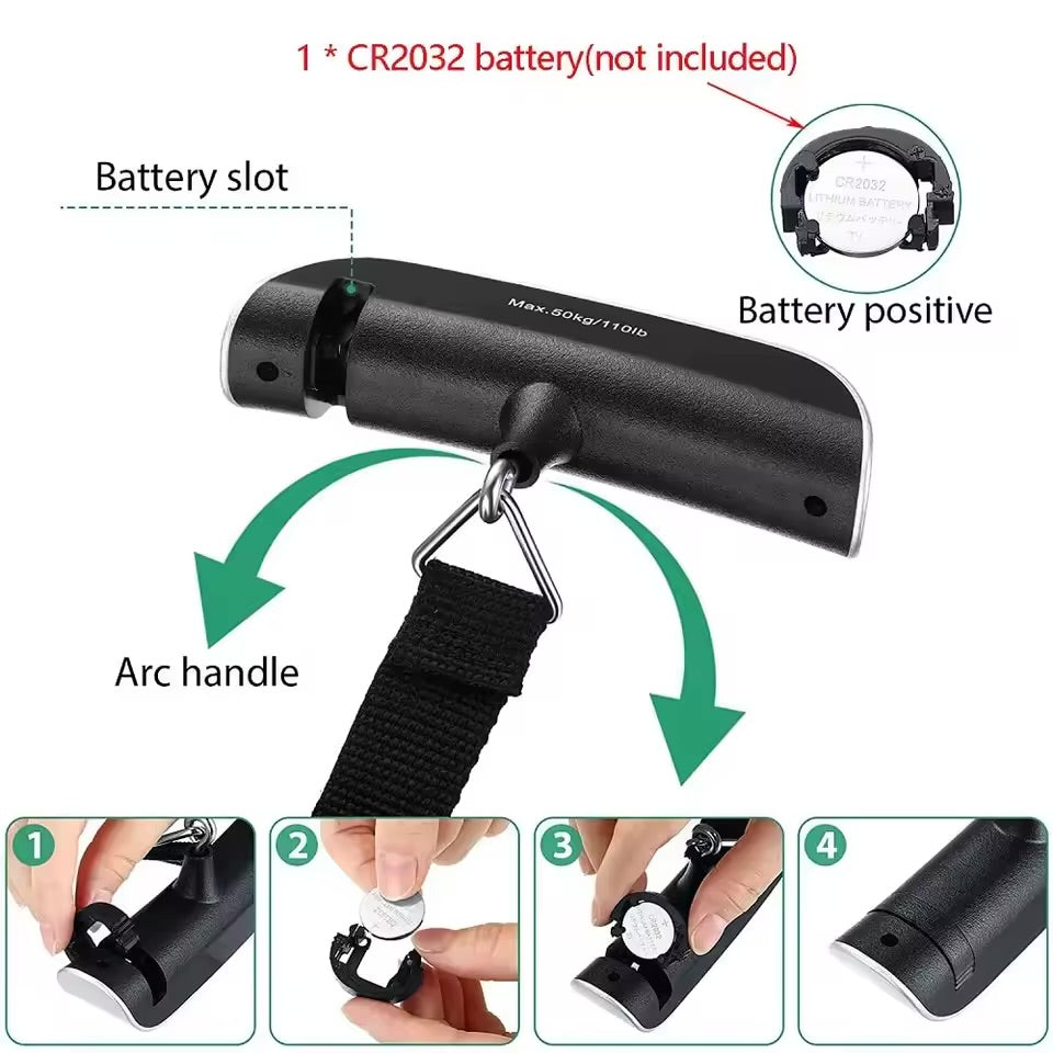 Portable Electronic Luggage Scale – 50 Kg
