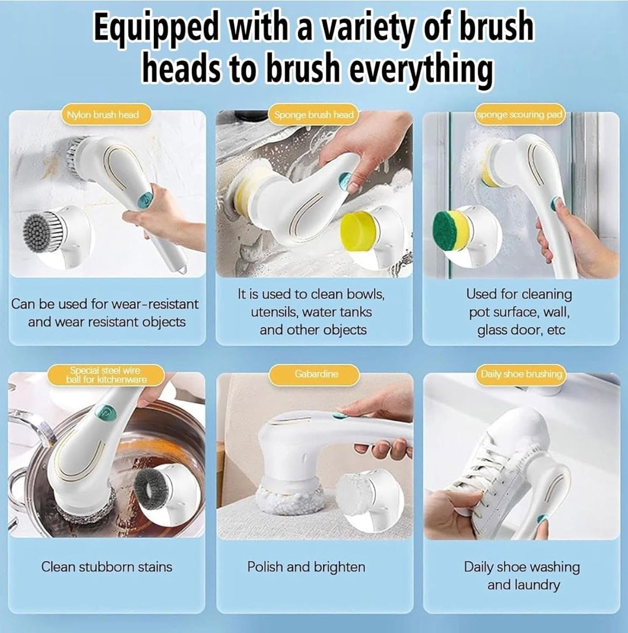 5 in 1 Rechargable Magic Cleaning Brush