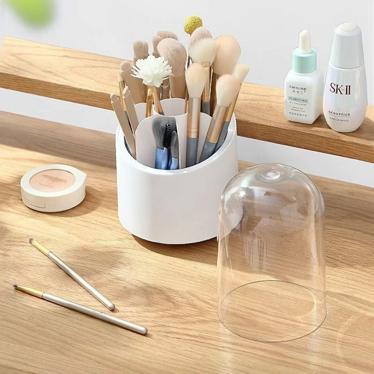 360° Rotating Luxury Makeup Brushes holder
