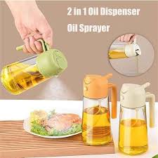 (১ পিস) 2 in1 Oil Spray Dispenser Bottle