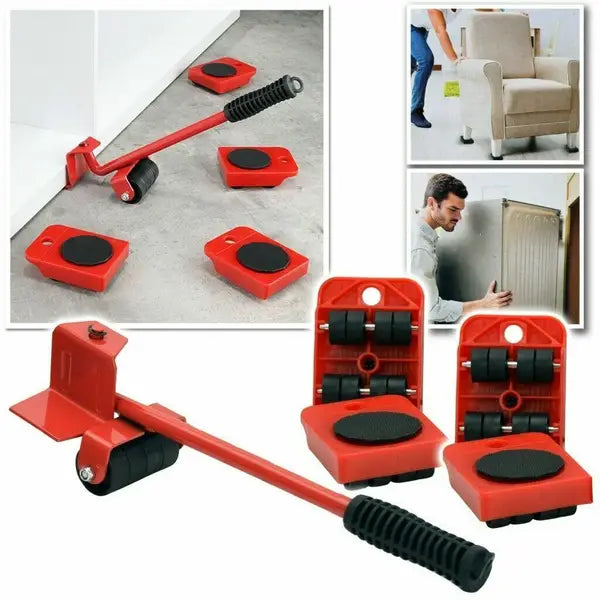 Furniture Moving Tools 5 Pcs Professional Furniture Transport Lifter Tool Set